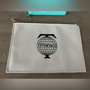 NWOT! Authentic Tiffany & Co. Travel Flat Pouch! Large